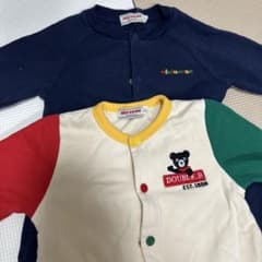 miki HOUSE カラーブロックロンパース 80のサムネイル
