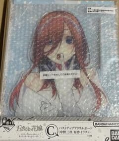 中野三玖バストアップアクリルボード 一番くじ 五等分の花嫁 5周年　C賞