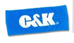 C&K ロゴフェイスタオル ブルーのサムネイル