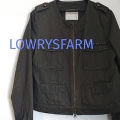 [LOWRYS FARM] 노 컬러 재킷 M 사이즈 올리브 그린