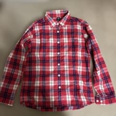 mont-bell 長袖チェックシャツ レッド Mのサムネイル
