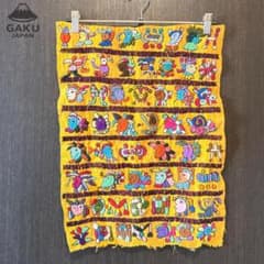 【未使用】グアテマラ製 手刺繍タペストリー マルチカバーのサムネイル