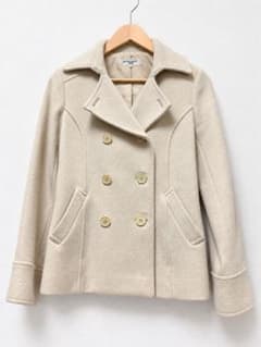 NATURAL BEAUTY BASIC アイボリー ピーコートLサイズのサムネイル