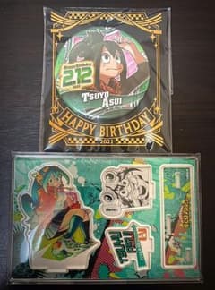 僕のヒーローアカデミア 蛙吹梅雨 バースデイ缶バッジ ジオラマフィギュアのサムネイル