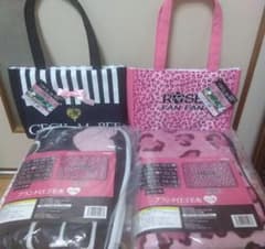 CECIL McBEE　ROSE FAN FAN ロゴ 毛布 トートバッグ