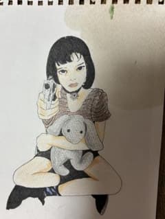 手描きイラスト 原画 人物画 アートのサムネイル