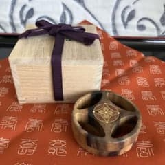 茶道具 平安象彦造 黒柿七宝透かし香合 お値下げ 茶道具 平安象彦造 黒柿七宝透かし香合 - メルカリ