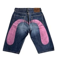 EVISU 塩谷ブラザーズ ハーフパンツ ビッグカモメ 大黒 W32 - メルカリ