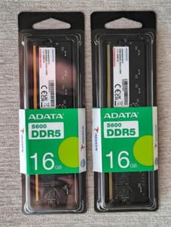 ADATA DDR5 5600 16GB メモリー 2枚セットのサムネイル