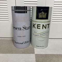 昭和レトロ/ビンテージ/セブンスター/KENT/ゴミ箱/ブリキ缶/2個セット 昭和レトロ/ビンテージ/セブンスター/KENT/ゴミ箱/ブリキ缶/2個セット
