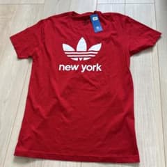 マ*)様 adidas アディダス　ニューヨーク　レッド　Tシャツ Mサイズのサムネイル