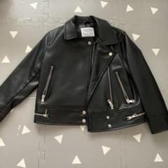専用！！ ZARA ブラック ライダースジャケット 6（116）のサムネイル