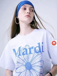 【新品】Mardi mercredi マルディメクルディTシャツ 半袖 グレーのサムネイル