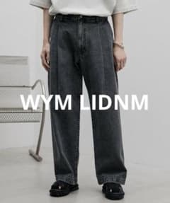 WYM LIDNM 春夏ルーズ S 実寸M相当 黒デニム