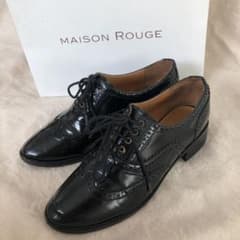 MAISON ROUGE メゾンルージュドレスシューズ 黒 38 裏張り済のサムネイル