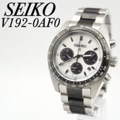 美品】SEIKO V192-0AF0 パンダ クロノグラフ ソーラー メンズ - メルカリ