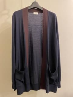 DRIES VAN NOTEN ロングカーディガン 帯付 ネイビー M 本体新品のサムネイル
