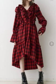 jouetie　ジュエティ　　　　ラッフルフリルチェックワンピース　美品のサムネイル