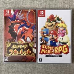 switchスーパーマリオRPG、ポケットモンスタースカーレットのサムネイル