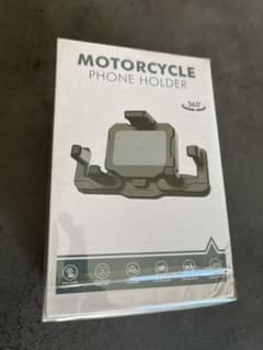 【愛用者おすすめ❤️】バイク用 スマホホルダー ミラー取付タイプ 360度回転のサムネイル