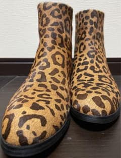 ハラコのレオパード ブーツのサムネイル