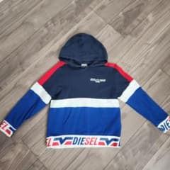 DIESEL パーカー ネイビー/レッド　サイズ10のサムネイル