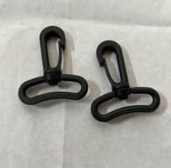 プラスチック　ナスカン　38mm ブラック