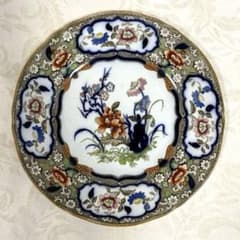 イギリスアンティーク 英国ミントン シノワズリプレート 1830年-1860年 イギリスアンティーク 英国ミントン シノワズリプレート 1830年-1860年