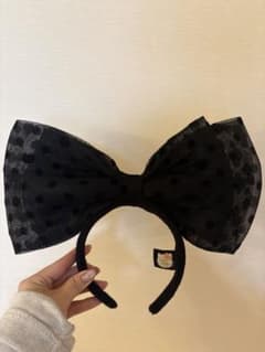 【レア品】USJ キティカチューシャ ブラックのサムネイル