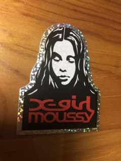 x-girl moussyコラボステッカーのサムネイル