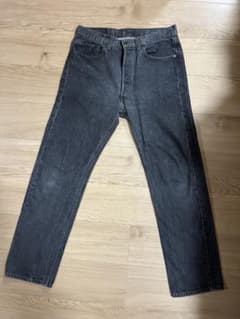 Levi's 501 先染めブラックデニム W32 L30のサムネイル