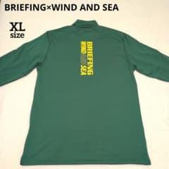 【Mサイズ新品未使用】ウィンダンシー　ブリーフィングコラボ長袖モックネック 美品♡BRIEFING×WIND AND SEA モックネック XL 限定コラボ - メルカリ
