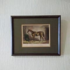 1849年　英国アンティーク版画　W.バロー　馬の絵　額装　骨董 1849年 英国アンティーク版画 W.バロー 馬の絵 額装 骨董 - メルカリ