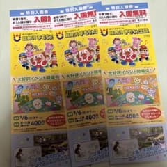 軽井沢おもちゃ王国 特別入園券 3枚セットのサムネイル