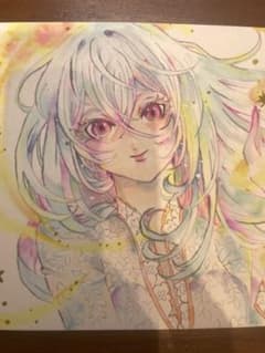 アナログイラスト 手描き原画 ハガキサイズ『閃光』 - メルカリ