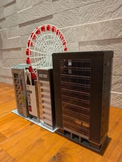 Nゲージ自作ストラクチャー　アミューズメント商業施設『テクノクロス』　ジオラマ Nゲージ自作ストラクチャー アミューズメント商業施設『テクノクロス