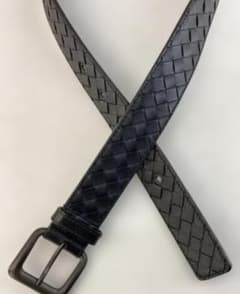 BOTTEGA VENETA 編み込みブラックベルト - メルカリ