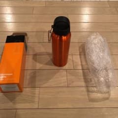 カラビナ付きアルミボトル(オレンジ)❗️のサムネイル