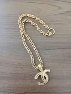 訳あり CHANEL CCロゴ ネックレス 金色 ココマーク ヴィンテージ 