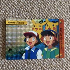 カ*ん様 ポケモンカードダス ポケットモンスター 190.サトシ&ヒロシ