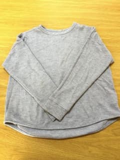 MARKEYS 長袖カットソー ワッフル素材　140cm グレー
