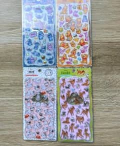 そ*う様 【正規品】ディズニー プチドロップステッカー プチドロ シール 4枚セのサムネイル