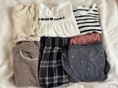 子供服 まとめ売り トップス ボトムス　くま耳　パイル生地のサムネイル