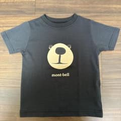mont-bell クマ顔 Tシャツ 100cm 黒のサムネイル