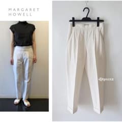 美品*マーガレットハウエル*定番コットン リネン クロップド