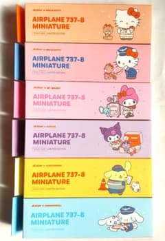 チェジュ航空 サンリオキャラクター B737-8 1/200 6個セット チェジュ航空 Jejuair サンリオ B737-8 1/200 6個セット - メルカリ
