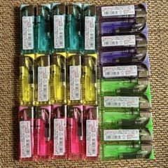 ✨新品・未使用✨⑥使い捨てスライド式電子ライター5色25個セットのサムネイル