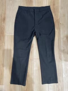 basisbroek  濃いグレー　パンツ　スラックス　3のサムネイル