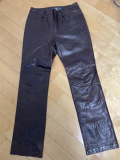 GAP レザーパンツ ブラウンのサムネイル
