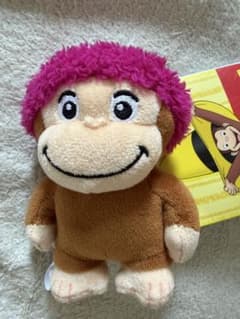 おさるのジョージ ぽってりマスコット カラフルウィンター